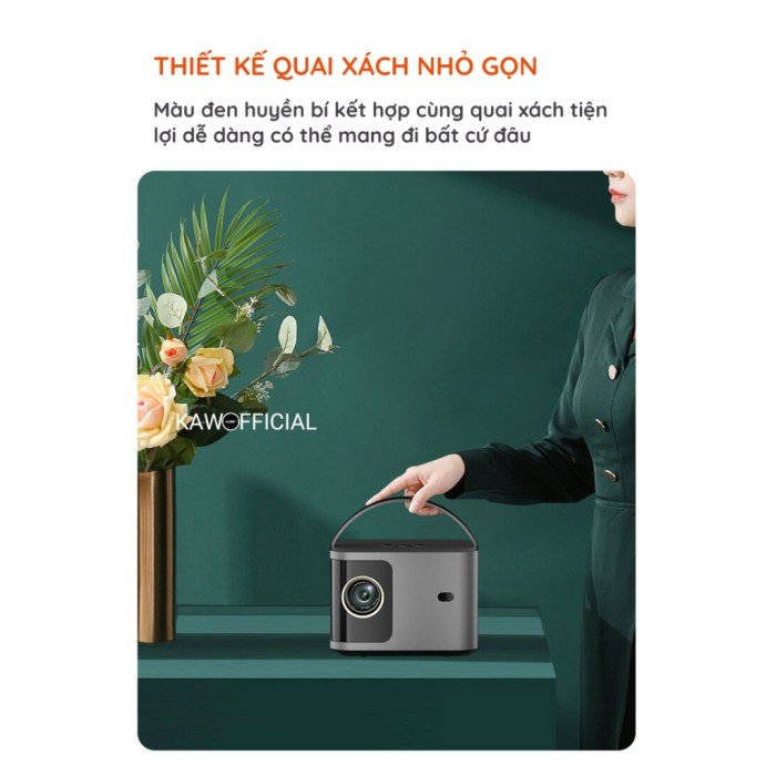 Máy chiếu Mini K660 Plus, Chính hãng KAW, Độ sáng độ nét cao, Full HD